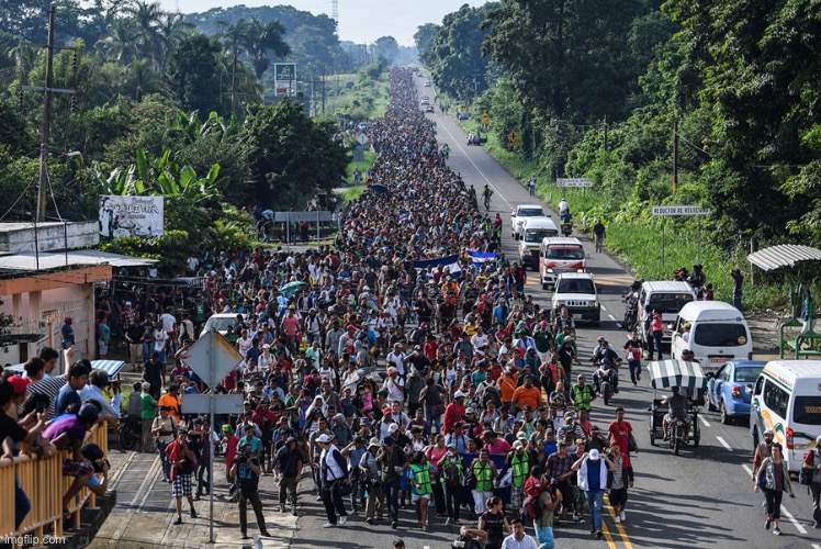 immigrant caravan | image tagged in immigrant caravan | made w/ Imgflip meme maker