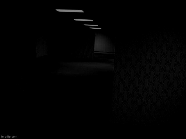 the blackrooms (scarier because it's black) | image tagged in the backrooms | made w/ Imgflip meme maker