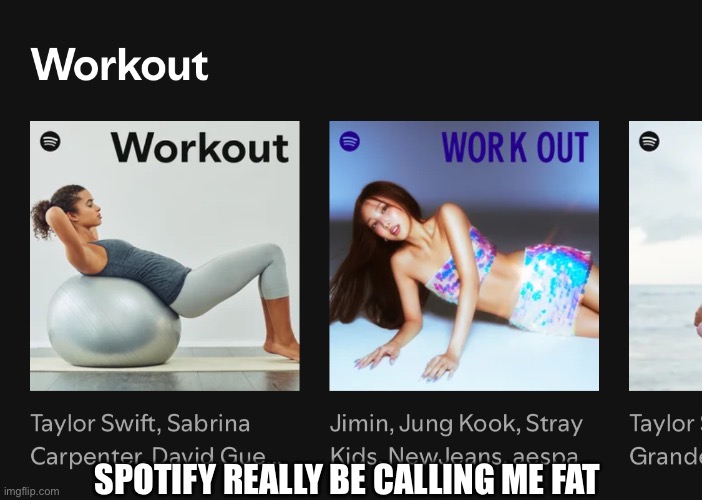 Why | SPOTIFY REALLY BE CALLING ME FAT | image tagged in why | made w/ Imgflip meme maker