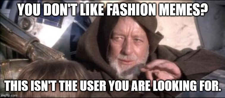 Beauty Time!! | YOU DON'T LIKE FASHION MEMES? THIS ISN'T THE USER YOU ARE LOOKING FOR. | image tagged in memes,these aren't the droids you were looking for,fashion,beauty,girls,lol | made w/ Imgflip meme maker