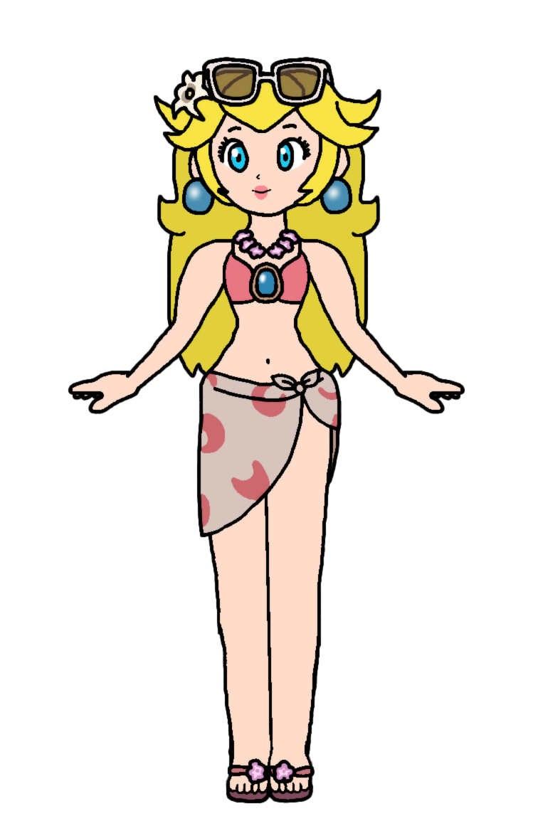 Peach - Swimwear Blank Meme Template