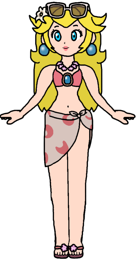 Peach - Swimwear Blank Meme Template