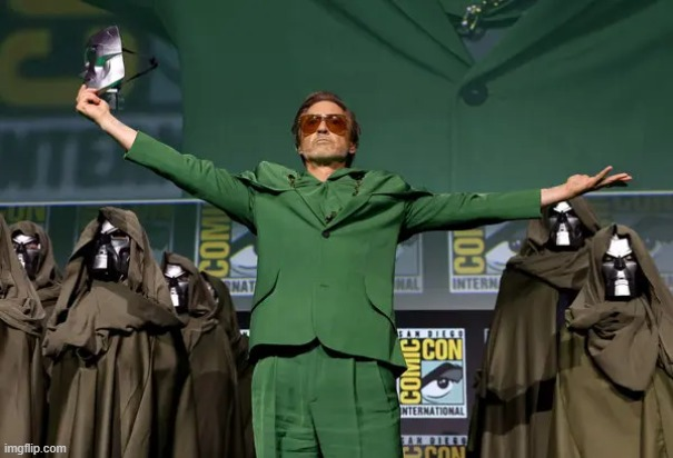 RDJ Doctor Doom Blank Meme Template