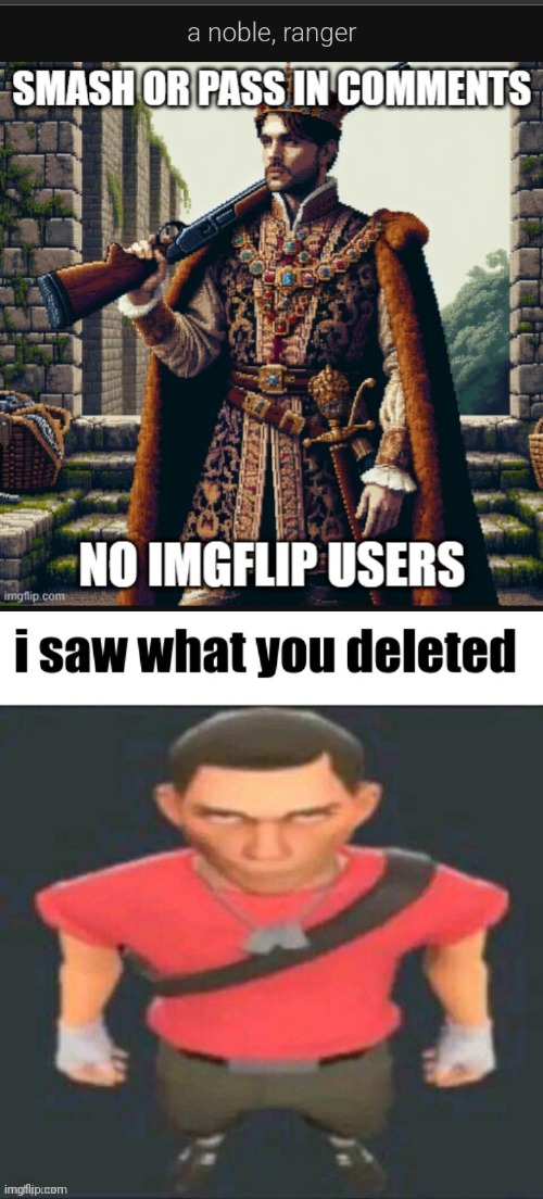 image tagged in i saw what you deleted scout | made w/ Imgflip meme maker