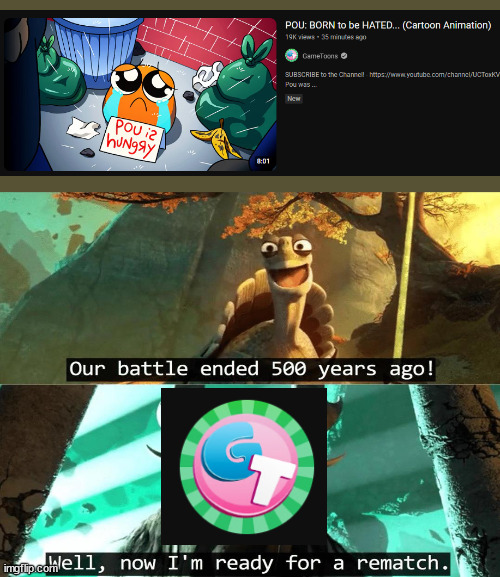 Their so-called last video was indeed a ruse... | image tagged in our battle ended 500 years ago,gametoons | made w/ Imgflip meme maker