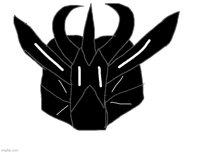 Quick sketch of Tronus,s helmet. Sorry if its a lil bad. | made w/ Imgflip meme maker