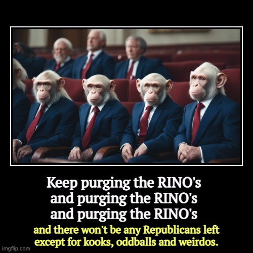 Liz Cheney out, Laura Loomer in. O-kayyyyyy. | and there won't be any Republicans left
except for kooks, oddballs and weirdos. | image tagged in funny,demotivationals,maga,republicans,rino,crazy | made w/ Imgflip meme maker