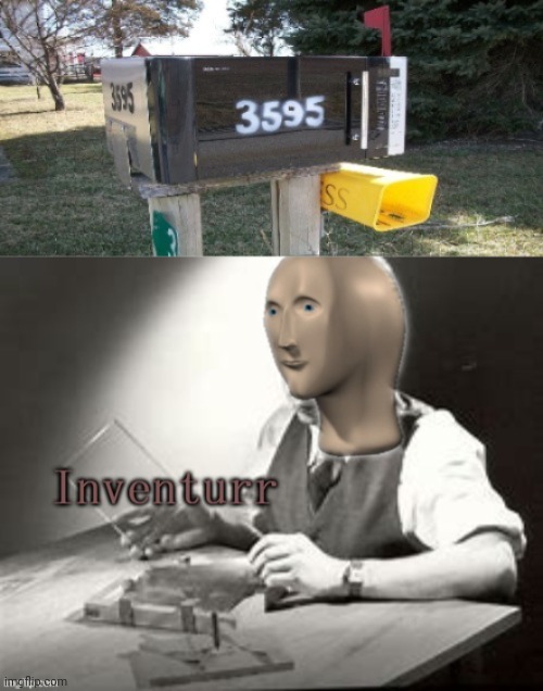 Microwave mailbox | image tagged in stonks inventurr,invention,memes | made w/ Imgflip meme maker