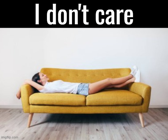 Bit of advice: Life is so much easier when you accept that you can't control the world around you. Imma go play Skyrim now... | I don't care | made w/ Imgflip meme maker