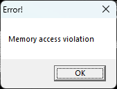 Memory access violation Blank Meme Template