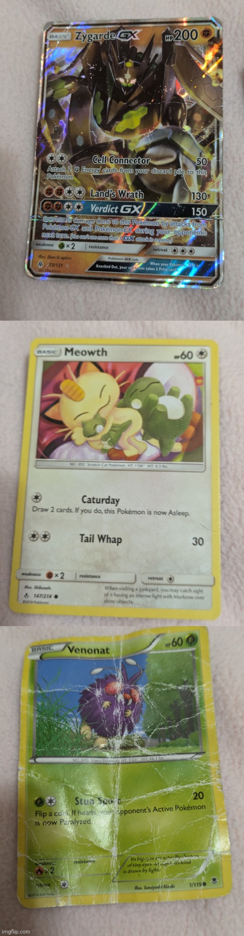 My pokemon cards THE ONLY ONE THAT'S NOT DAMAGED IS MEOWTH | image tagged in pokemon | made w/ Imgflip meme maker