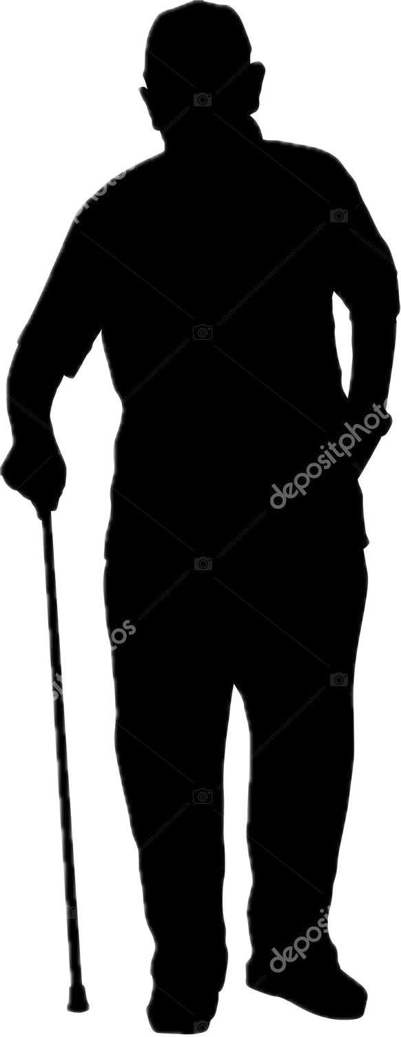 Old Man Outline Clipart Transparent Background Blank Meme Template