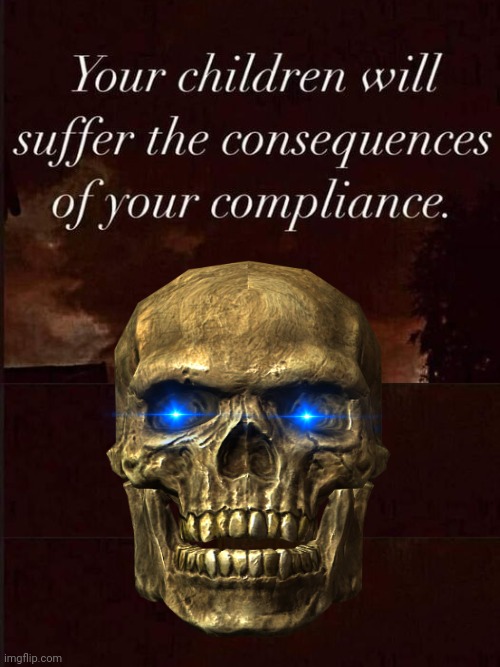 Skeletor vs Compliance | image tagged in disturbing facts skeletor | made w/ Imgflip meme maker