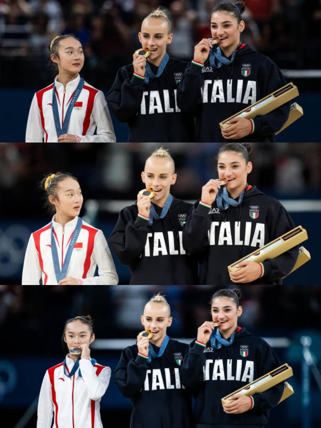 High Quality Olympics Biting medal Blank Meme Template