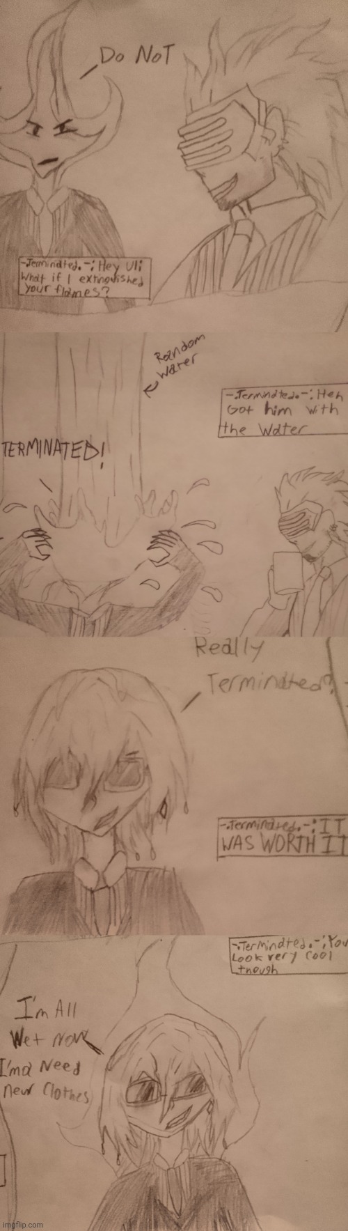 Renewing my persona oc. I'll keep the flames sometimes | made w/ Imgflip meme maker