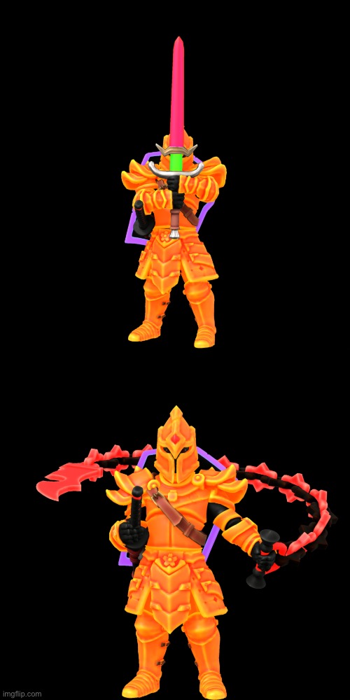 Gm! Have 2 more different weapons of Xander’s | made w/ Imgflip meme maker