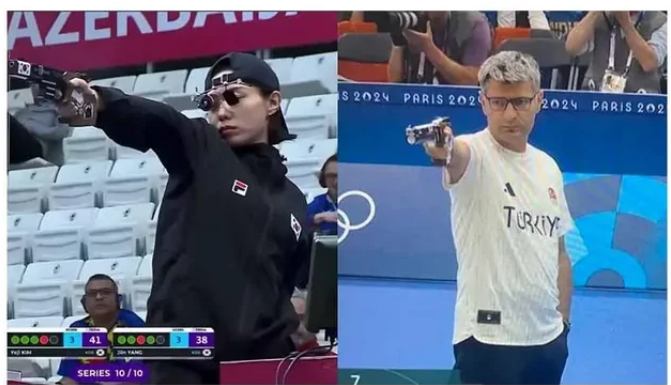 High Quality Olympic shooters Blank Meme Template