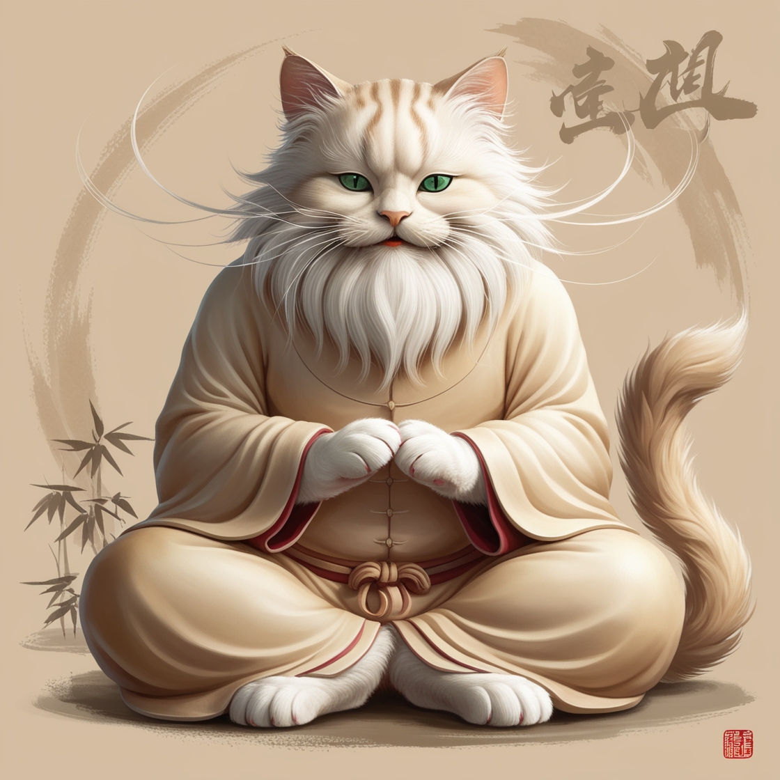 High Quality Confucius Cat Blank Meme Template