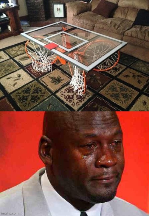 Cursed table | image tagged in crying michael jordan,table,net,cursed image,memes,basketball | made w/ Imgflip meme maker