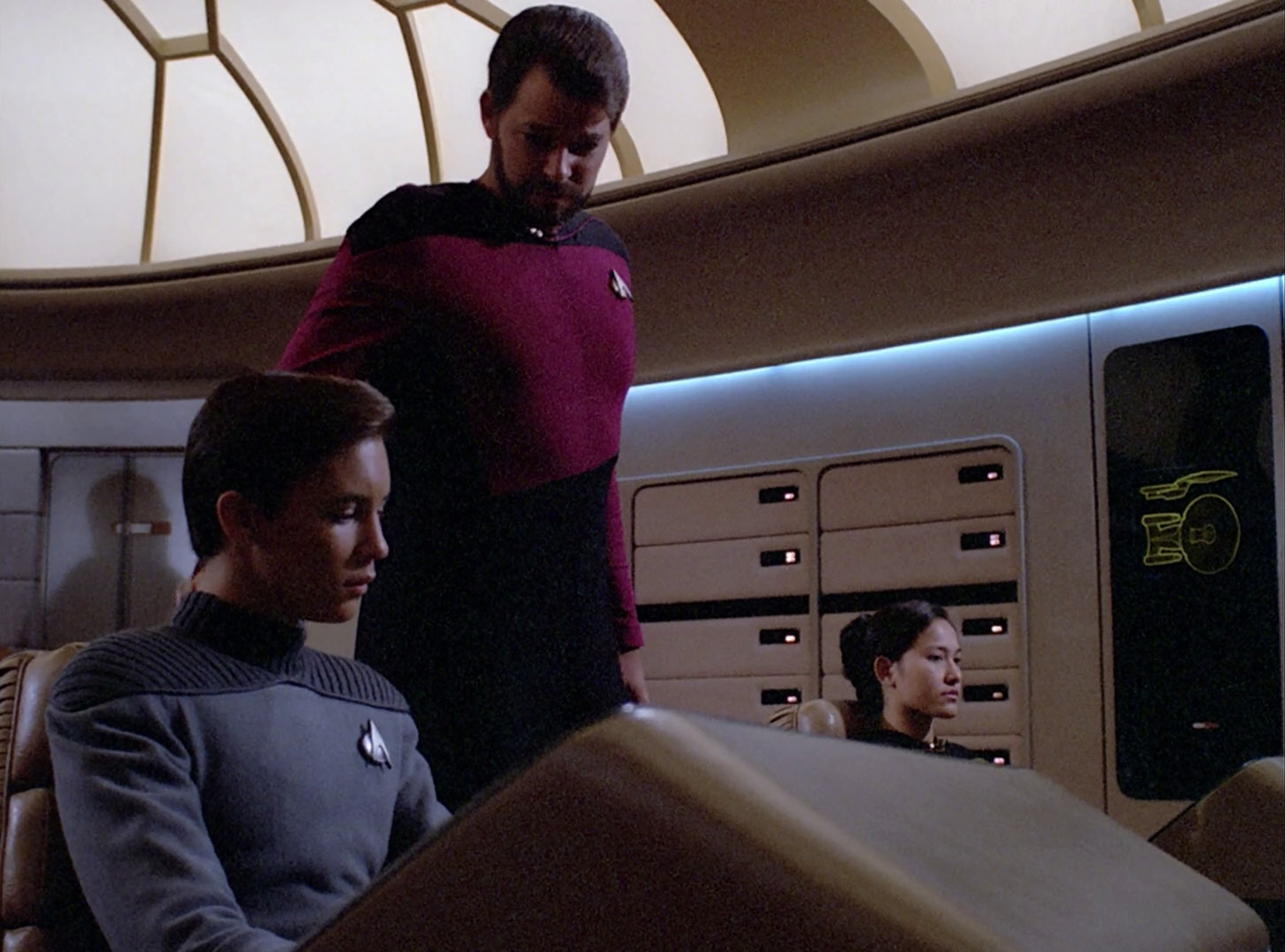 Commander Riker, Wesley Blank Meme Template