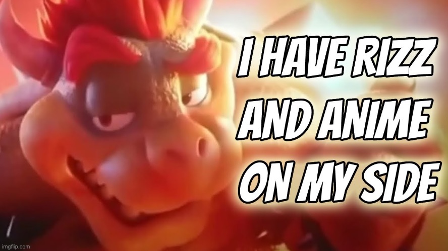 I Have Rizz And Anime On My Side | image tagged in i have rizz and anime on my side | made w/ Imgflip meme maker