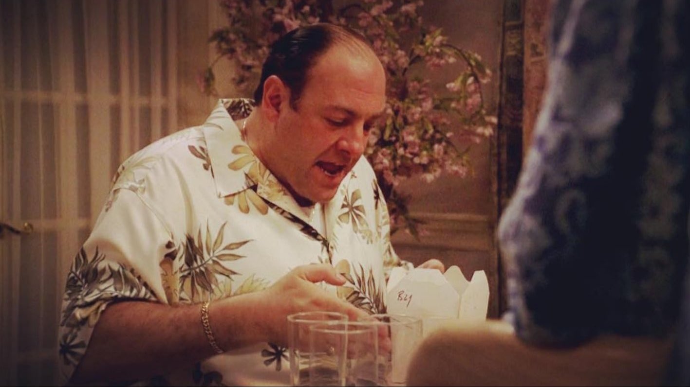 Sopranos orange peel beef Blank Meme Template