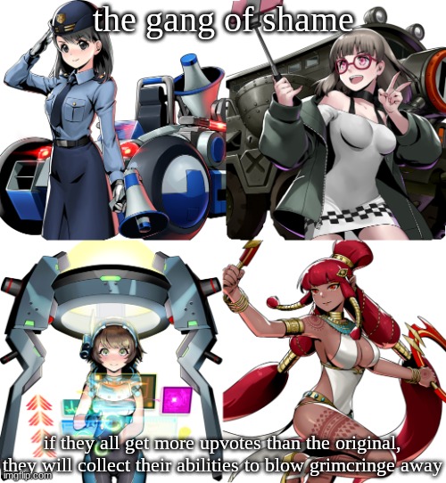 Metal Slug Commander Faction | the gang of shame if they all get more upvotes than the original, they will collect their abilities to blow grimcringe away | image tagged in metal slug commander faction | made w/ Imgflip meme maker