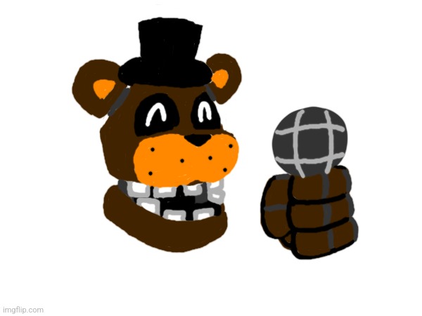 Little Freddy drawing for 10 Years of Fazbear Certified Fun! | image tagged in fnaf,freddy,freddy fazbear,five nights at freddys,five nights at freddy's | made w/ Imgflip meme maker