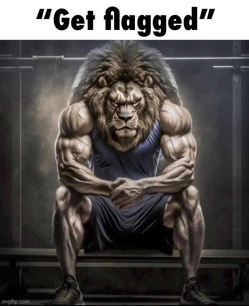 How bro felt after saying that | “Get flagged” | image tagged in how bro felt after saying that | made w/ Imgflip meme maker