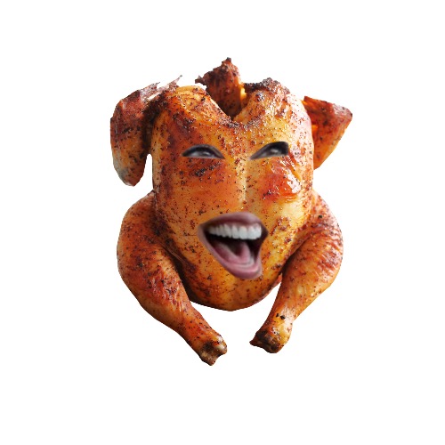 A happy chicken with a face that just keeps on smiling | image tagged in memes | made w/ Imgflip meme maker