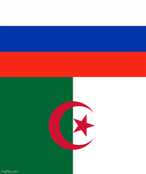 Algeria | image tagged in russia flag,algeria | made w/ Imgflip meme maker