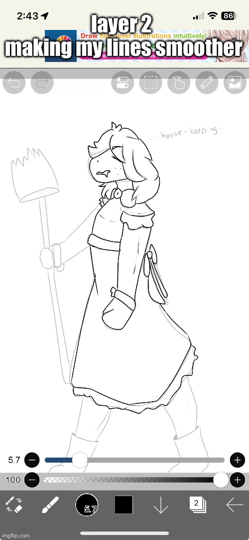 maid susie is fun | layer 2 

making my lines smoother | made w/ Imgflip meme maker