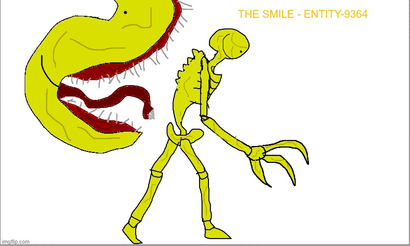 Meet The Smile. My newest charater. (i will explain its lore in comments) | made w/ Imgflip meme maker