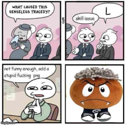 Ken Carson goomba | image tagged in stupid fu cking png | made w/ Imgflip meme maker