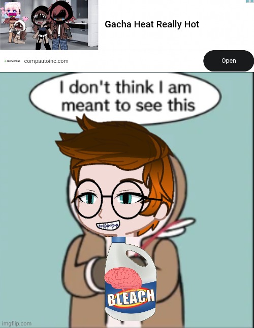 This is a real ad | image tagged in i don't think i'm meant to see this,mc,gacha heat,ads | made w/ Imgflip meme maker