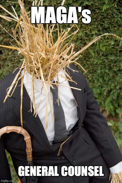 Straw Man | MAGA's; GENERAL COUNSEL | image tagged in straw man | made w/ Imgflip meme maker