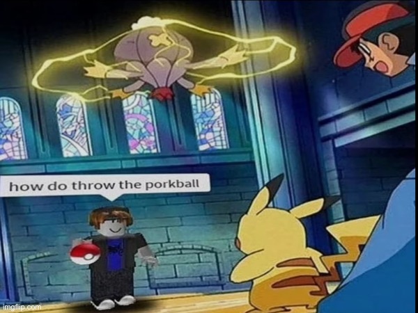 Does anyone know | image tagged in pokemon,pork,ball | made w/ Imgflip meme maker