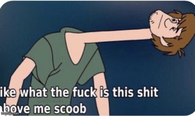 What The Fuck Is This Shit Above Me | image tagged in funny,pinterest,shitpost,memes,scooby doo,shaggy | made w/ Imgflip meme maker