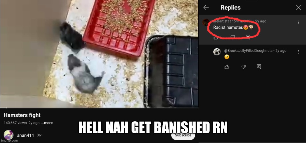 HELL NAH GET BANISHED RN | made w/ Imgflip meme maker