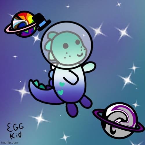 I am now a space dino >:) | made w/ Imgflip meme maker