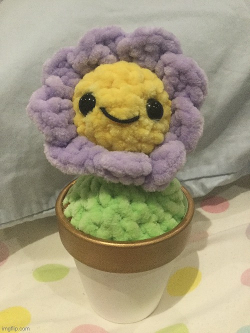 Crochet flower I bought :> | made w/ Imgflip meme maker