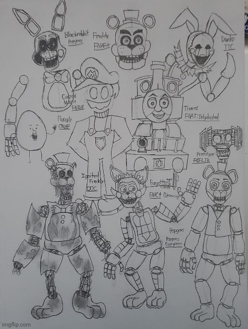 The Fanverse | image tagged in fnaf,anniversary,drawing | made w/ Imgflip meme maker