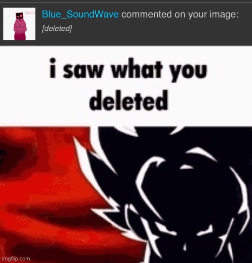 image tagged in i saw what you deleted | made w/ Imgflip meme maker