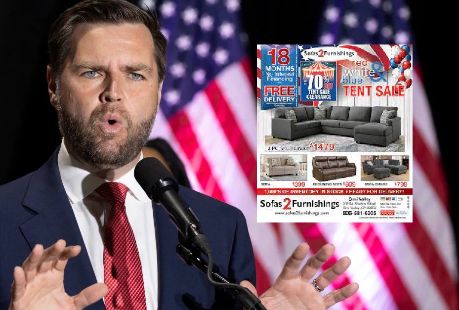 Sofa Ads &  J. D. Vance Blank Meme Template