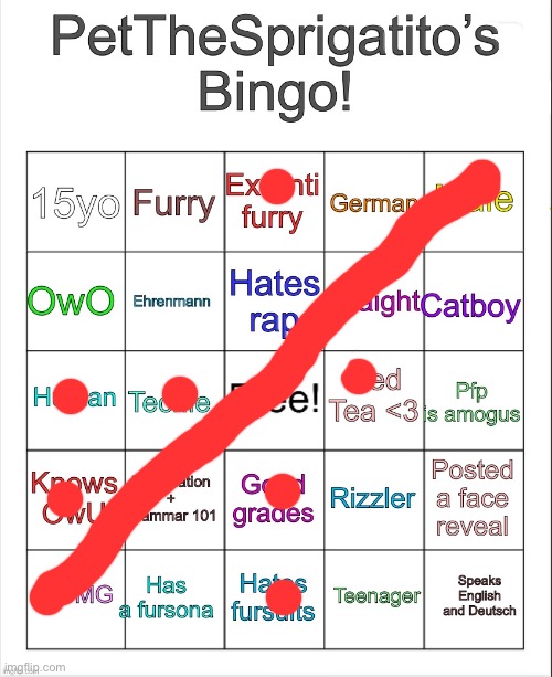 Anyone who hates rap is an automatic opponent | image tagged in petthesprigatito s bingo | made w/ Imgflip meme maker