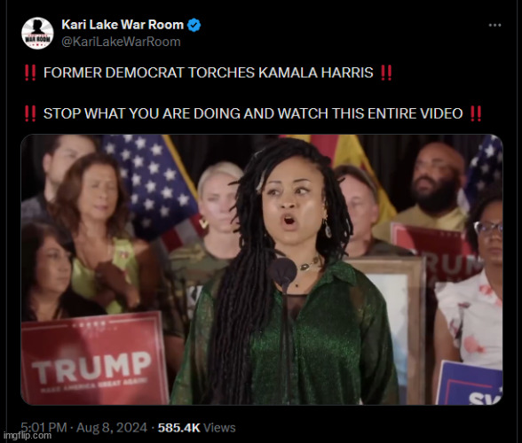 Former democrat speaks out...  video link in comments. | image tagged in former democrat | made w/ Imgflip meme maker