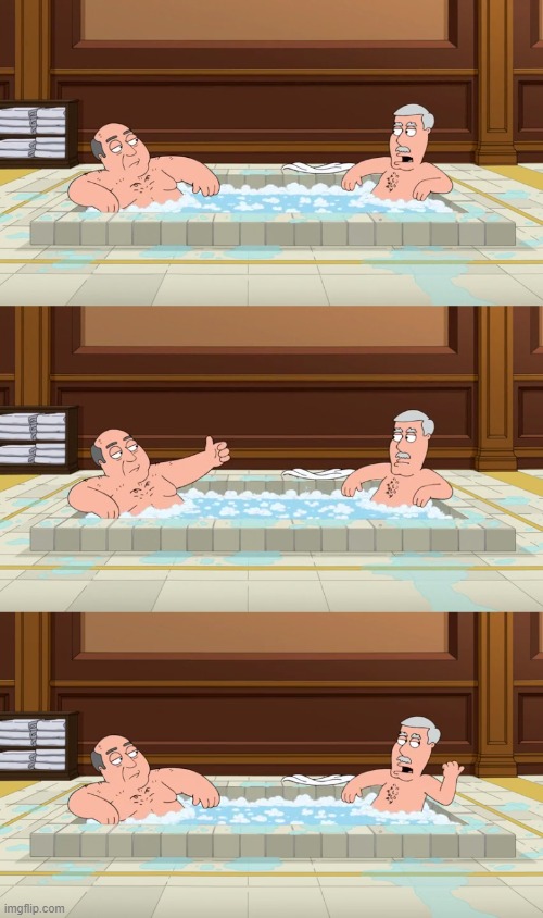 Carter in the Hottub | image tagged in family guy | made w/ Imgflip meme maker