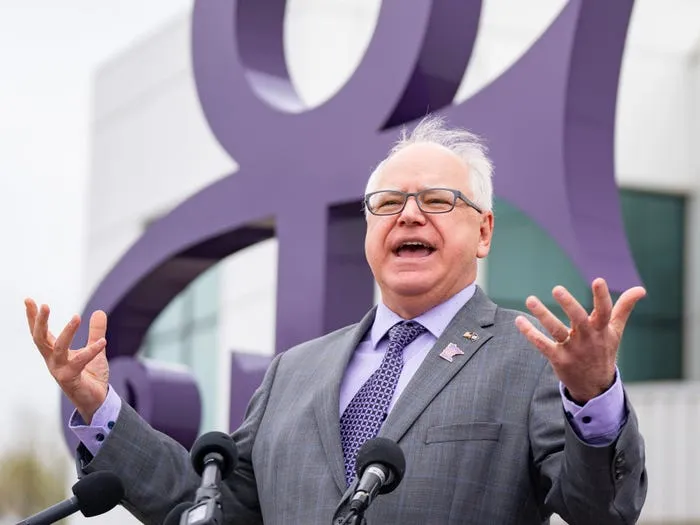 High Quality Tim Walz Blank Meme Template