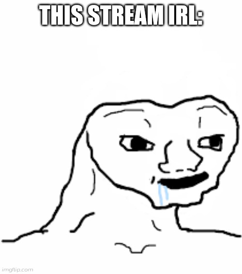 Dumb Wojak | THIS STREAM IRL: | image tagged in dumb wojak | made w/ Imgflip meme maker