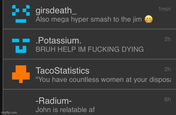 4 people i last talked to | made w/ Imgflip meme maker